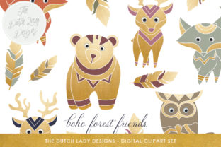 Download Boho Forest Friends Clipart Set - Premium Resources