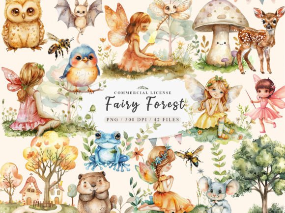 Download Sweet Forest Friends, Fairy Woodland Png - Forest friends Collection
